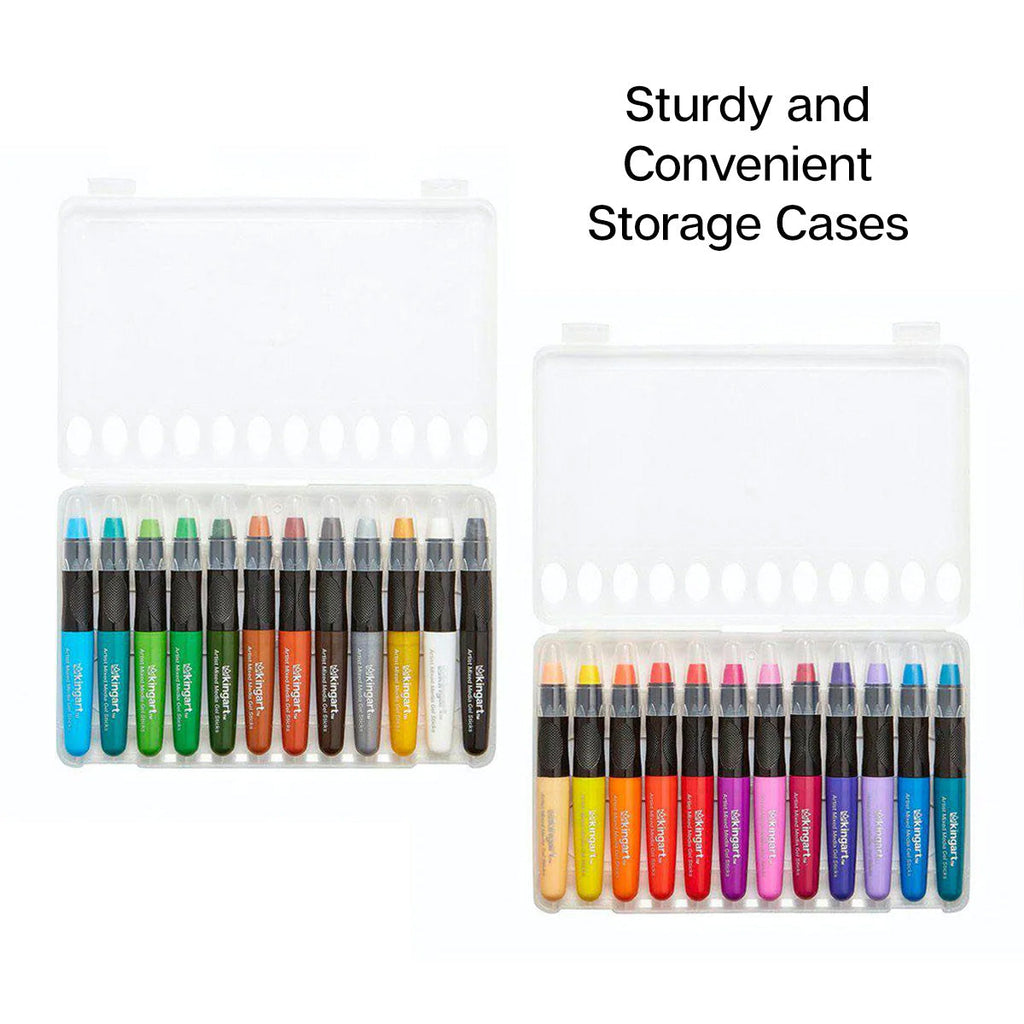 Mixed Media Gel Stick Crayons - 24 Colors